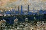 Claude Monet Waterloo Bridge Misty Morning painting
